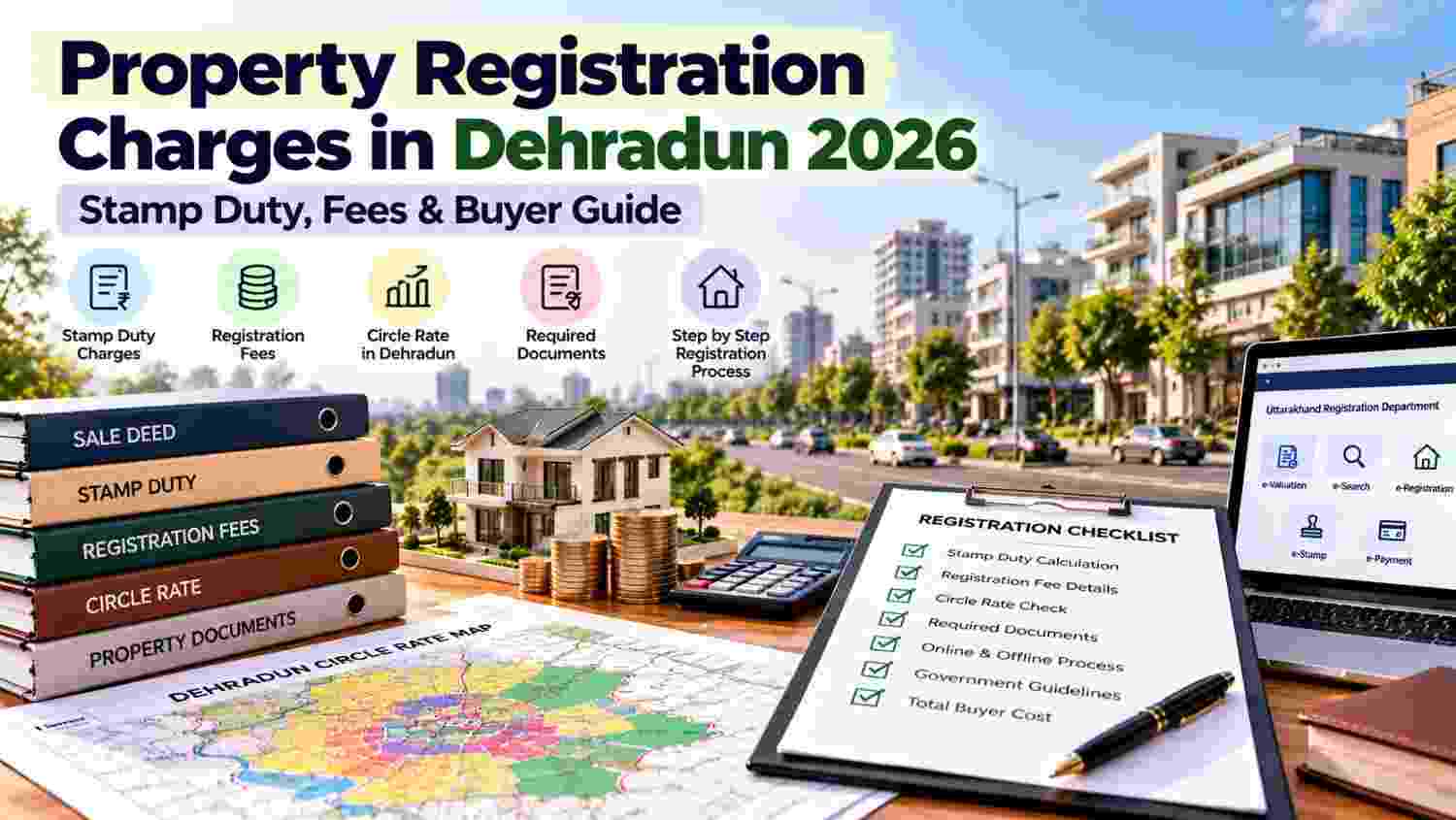 Property Registration Charges in Dehradun 2026: Stamp Duty & Fees