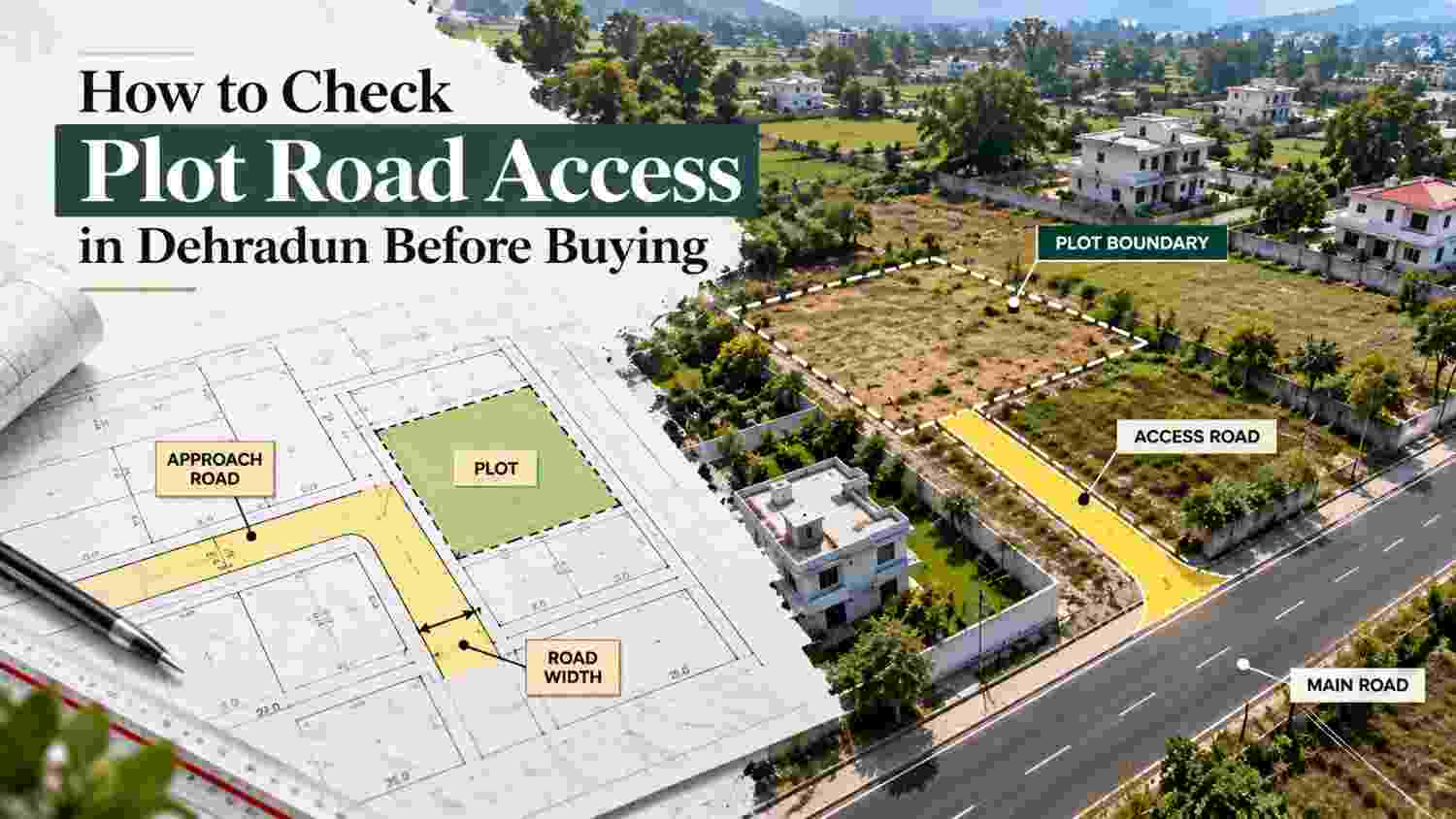 How to Check Plot Road Access in Dehradun Before Buying