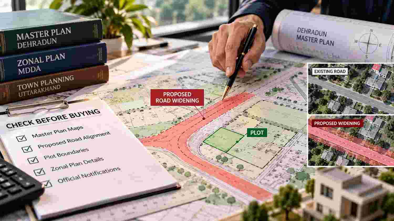 Road Widening in Dehradun: How to Check the Master Plan Before Buying a Plot